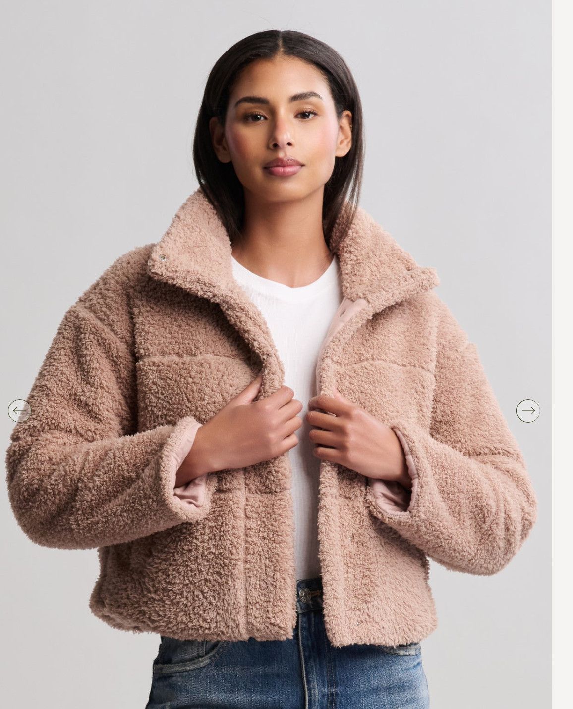 Brushed CozyChic® Puffer Jacket, Color: WILLOW, Size: SMALL