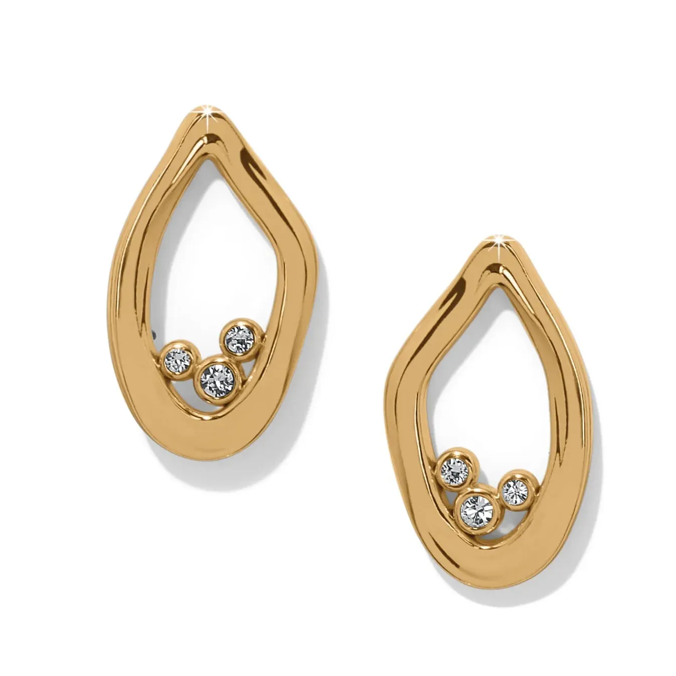 Cascade Lumina Post Earrings, Color: Gold