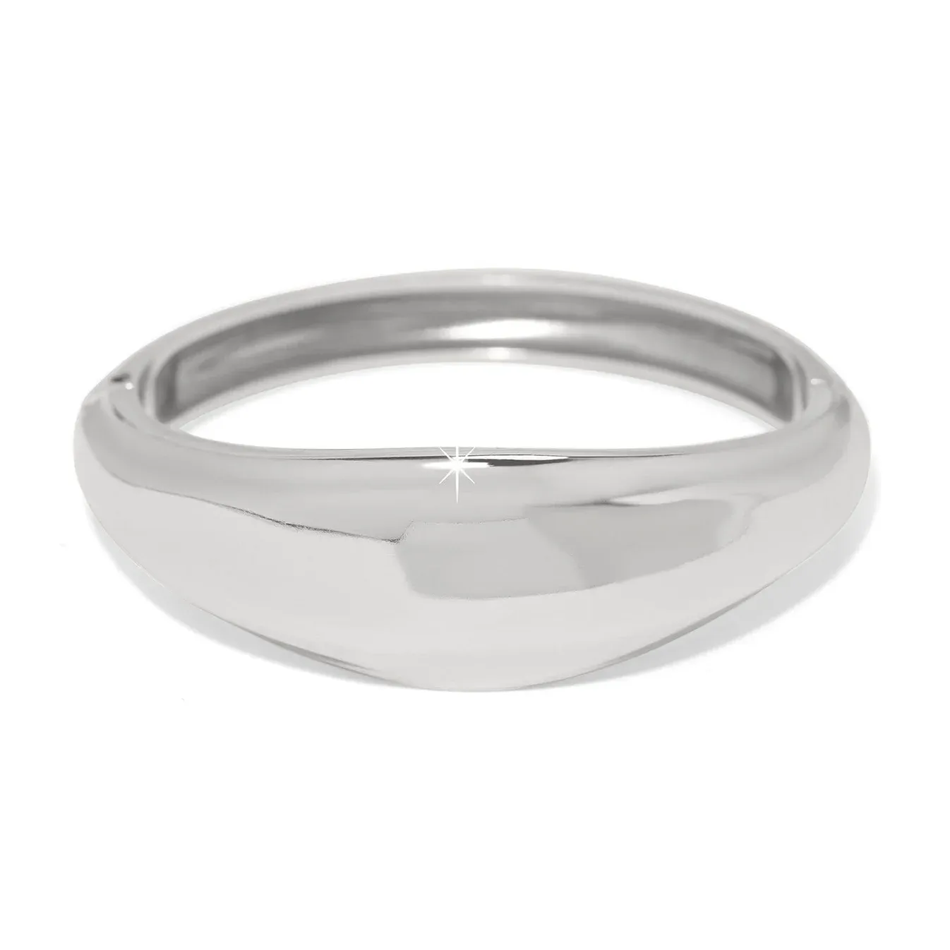 Cascade Lumina Hinged Bangle, Color: Silver