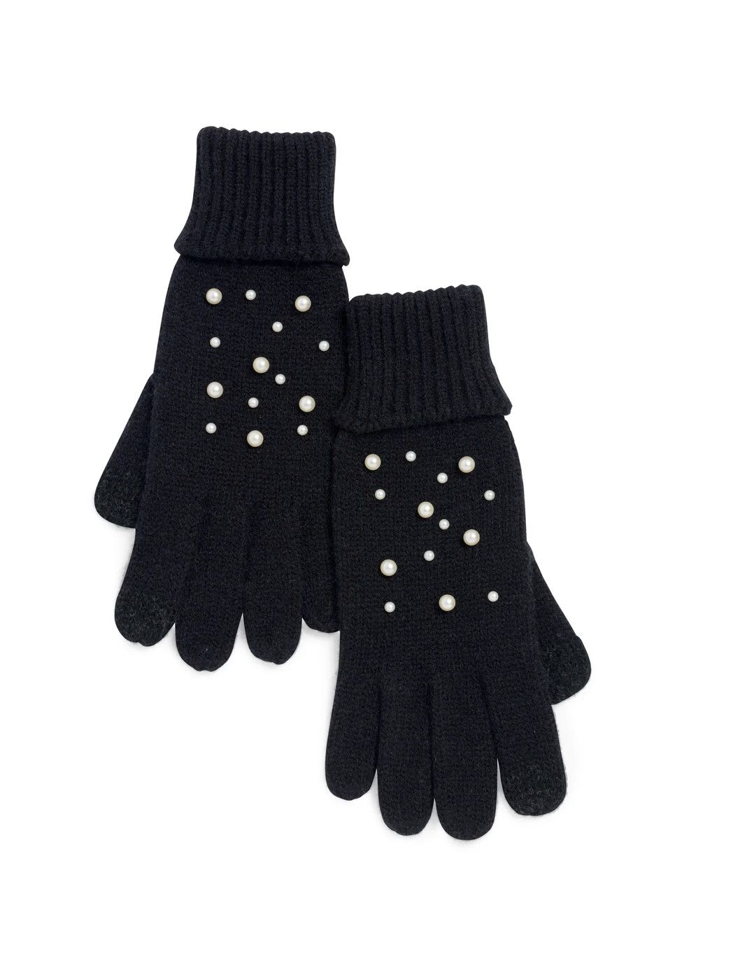 Perla Touchscreen Gloves, Color: Black