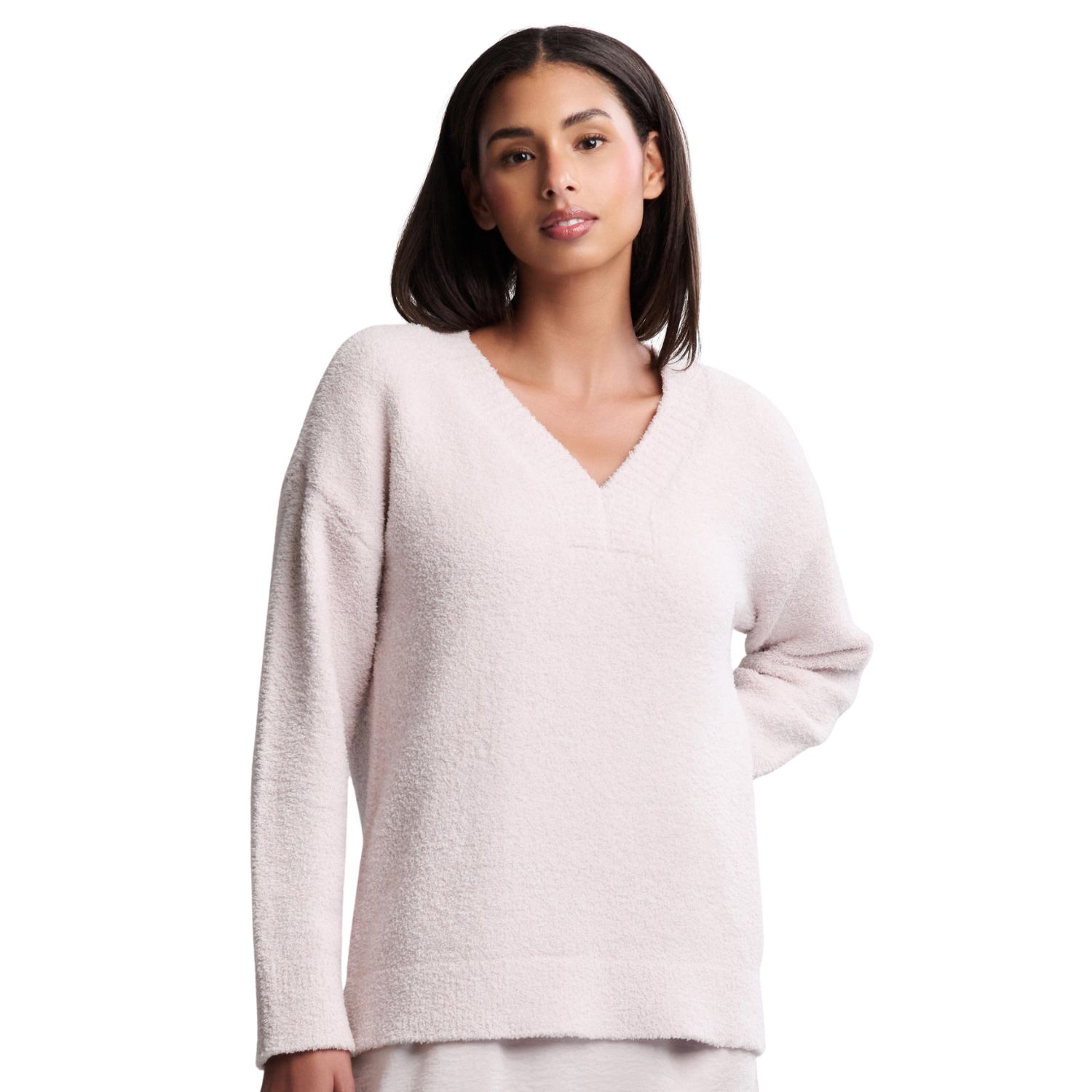 CozyChic® V-Neck Pullover | Sand Dune, Color: Sand Dune, Size: Small