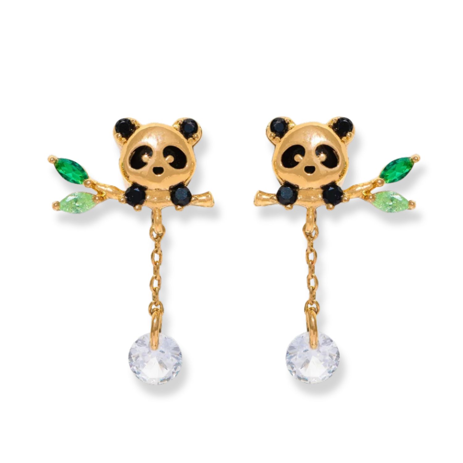 Lucky Panda Dangle Earrings