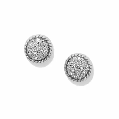Silver Illumina Celeste Dome Post Earrings