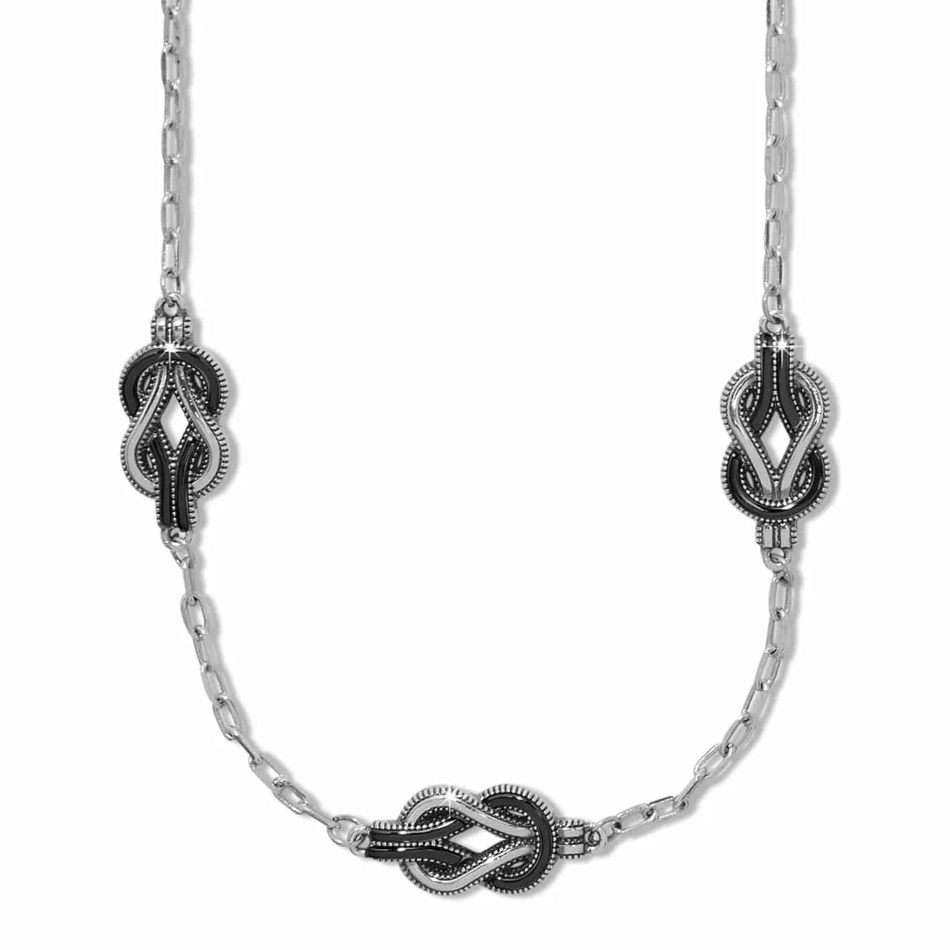 Interlok Harmony Black Trio Necklace