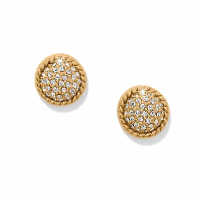 Gold Illumina Celeste Dome Post Earrings