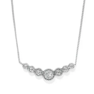 Silver Illumina Celeste Bar Necklace