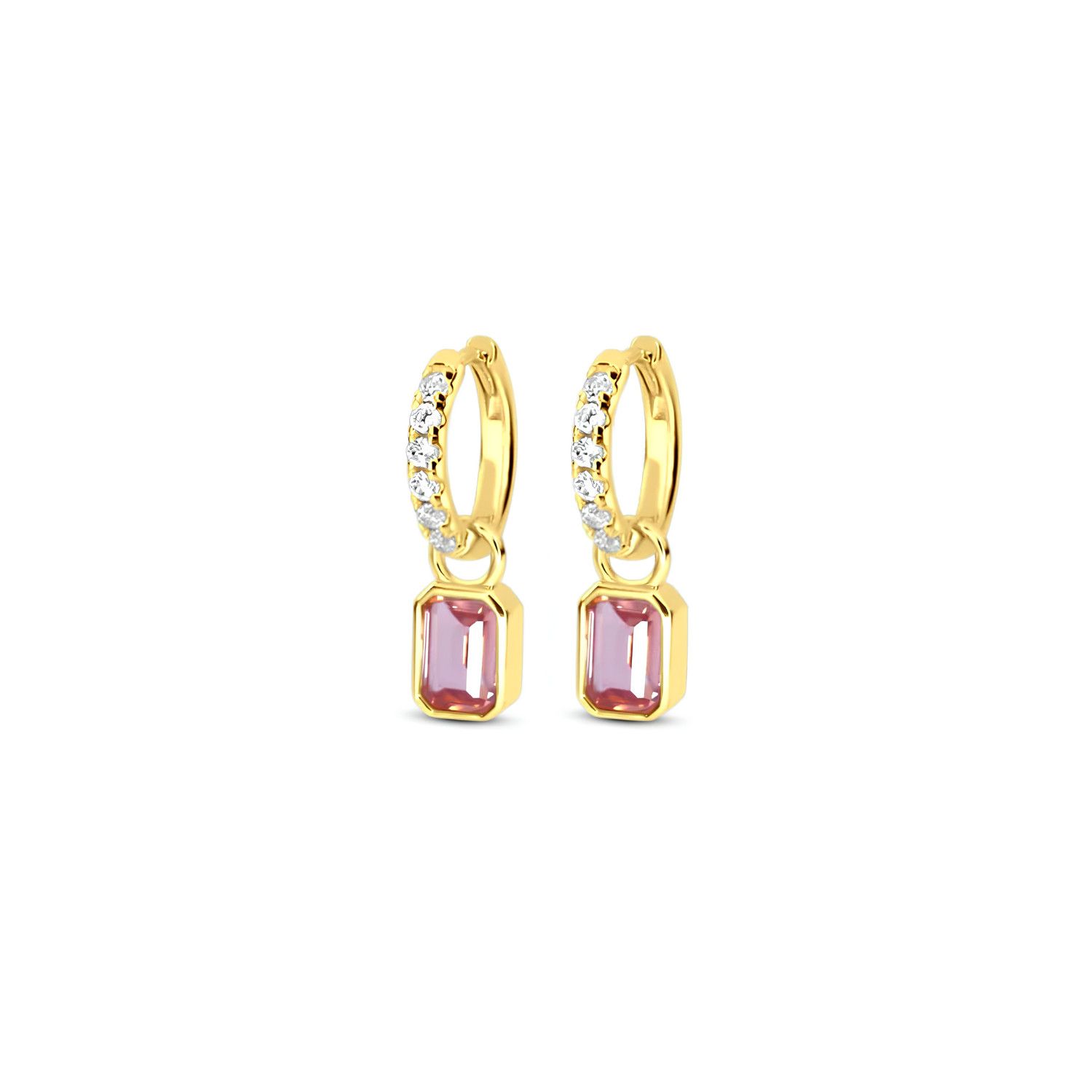 Blush Lilac Mini Cushion Hoops