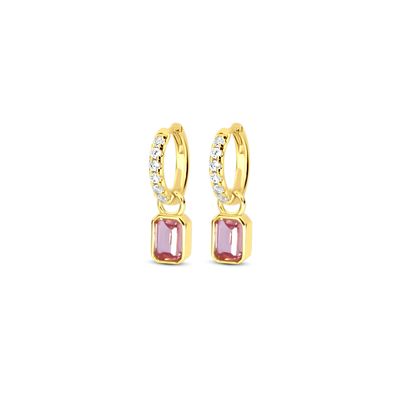 Blush Lilac Mini Cushion Hoops