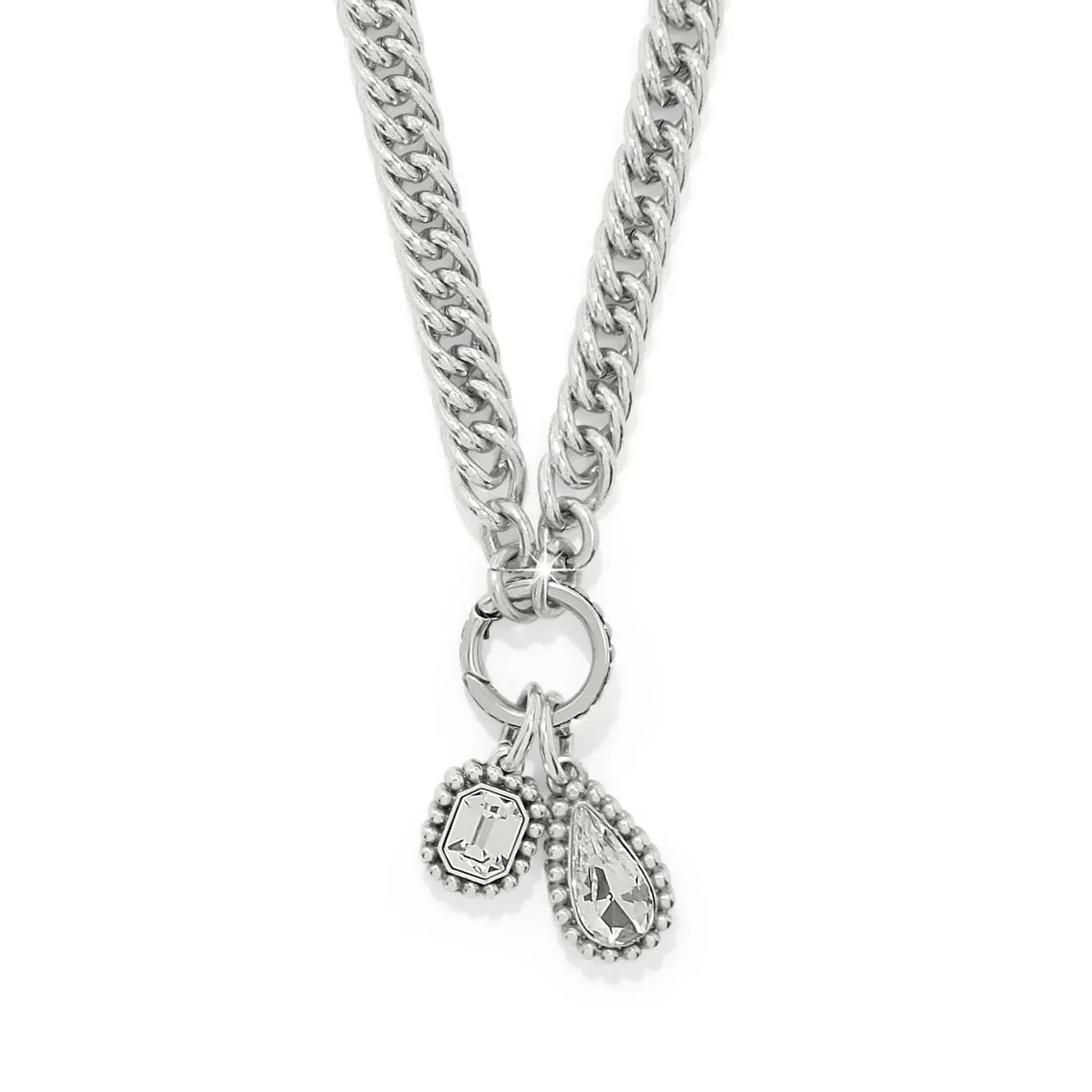 Silver Twinkle Luxe Charm Link Necklace