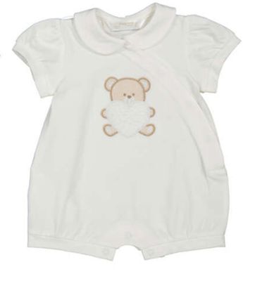 Teddy Bear with Heart baby onesie featuring soft fabric and cute design at our boutique in Poughkeepsie NY
