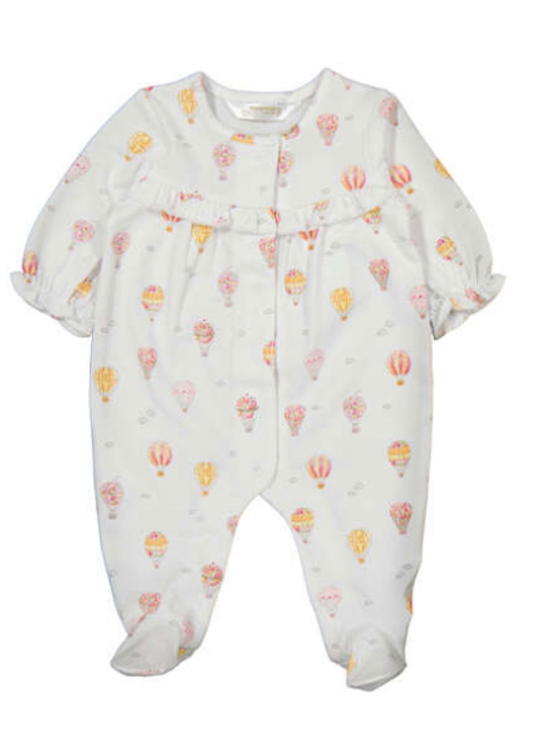 Hot Air Balloons Long Sleeve Romper, Size: 0-1. Newborn