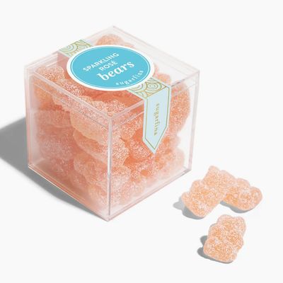 Sparkling Rosé Bears small gummies available at our boutique in Poughkeepsie, chic non alcoholic candy gift
