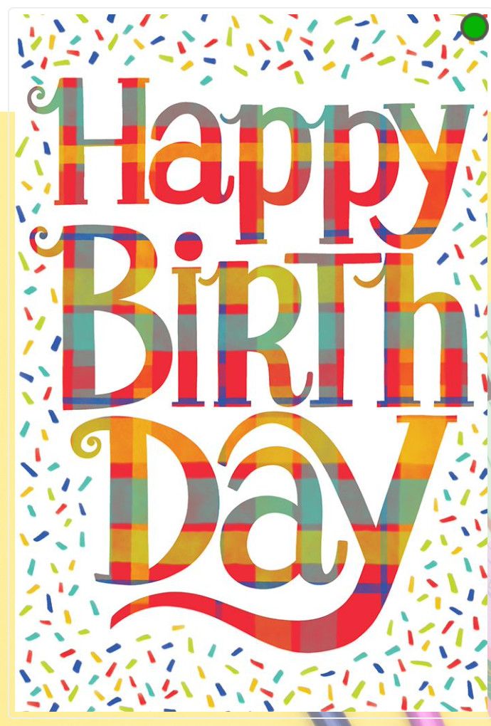 Plaid Happy Birthday Card