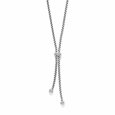 Silver Meridian Solis Y Necklace