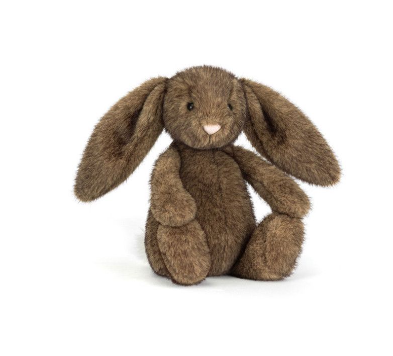 Hoppleston Luxe Bunny plush with ultra-soft fur and floppy ears, a premium stuffed bunny perfect for gifting and cuddling.