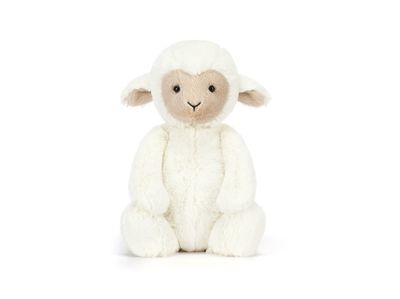 Skipson Lamb plush with soft cream fur and floppy ears, a sweet stuffed lamb perfect for baby gifts and cuddles.