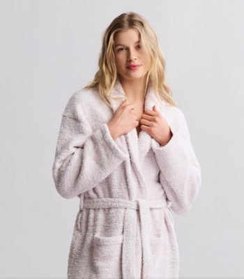 Barefoot Dreams Unisex CozyChic® Long Wrap Cozy Robe | White
