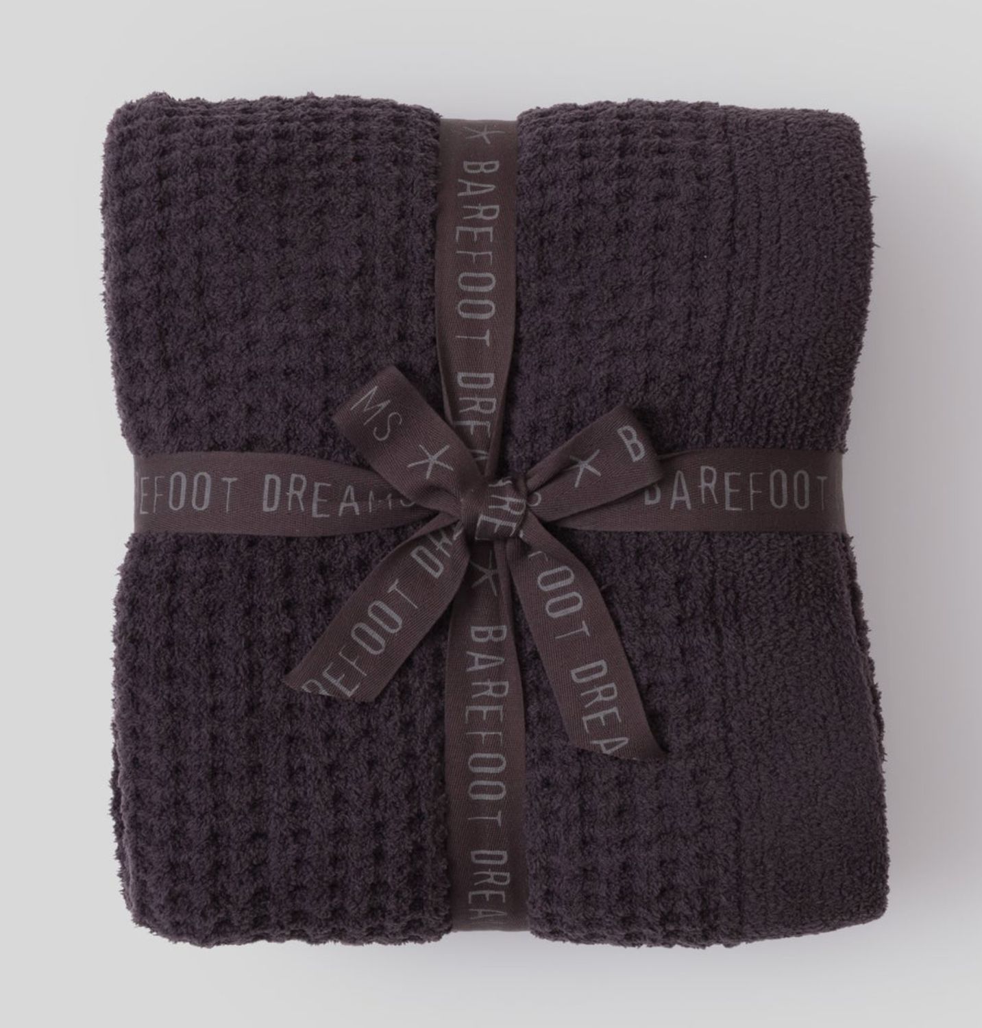 Barefoot Dreams CozyChic® Waffle Throw | Carbon