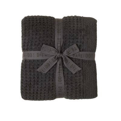 Barefoot Dreams CozyChic® Waffle Throw | Carbon
