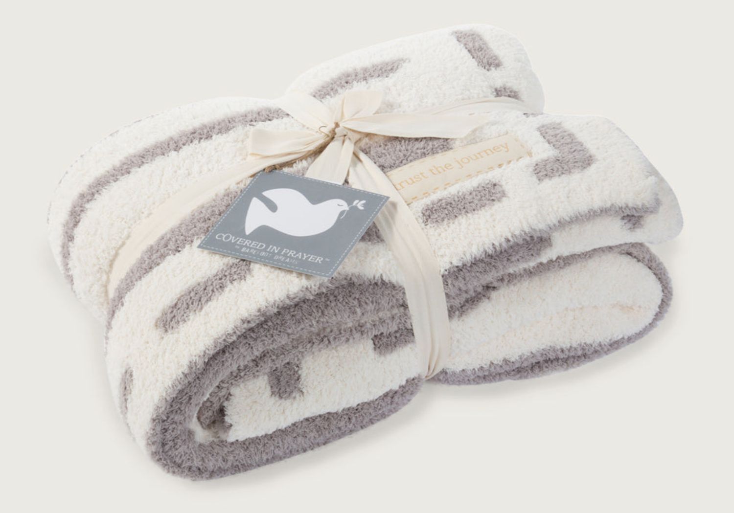 Barefoot Dreams CozyChic® Covered in Prayer® Throw | Linen &amp; Cream