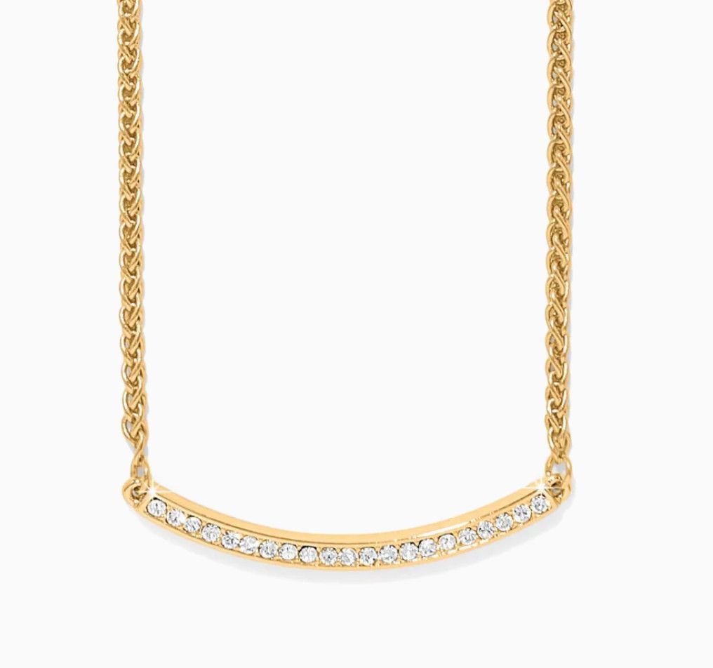 Gold Meridian Geo Bar Necklace