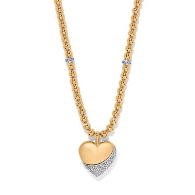 Gold Meridian Petite Wave Heart Necklace