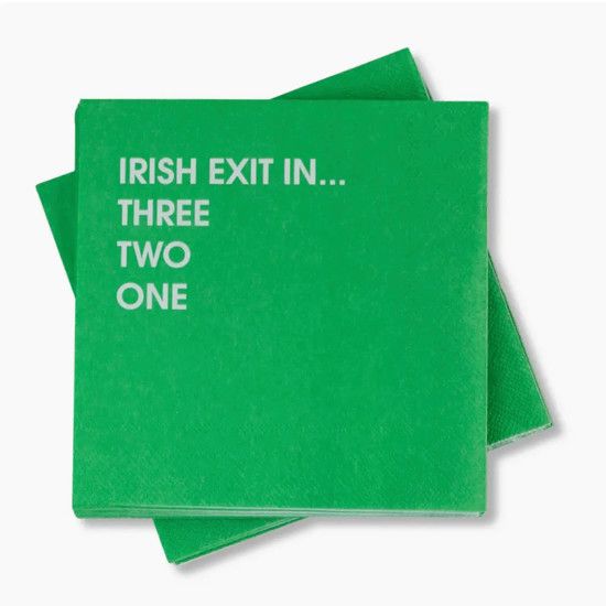 Funny quote cocktail napkins party decor from Poughkeepsie NY boutique
