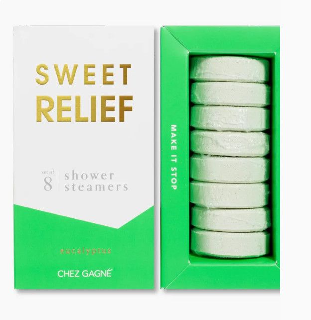 Sweet Relief eucalyptus aromatherapy shower steamers from boutique in Poughkeepsie NY
