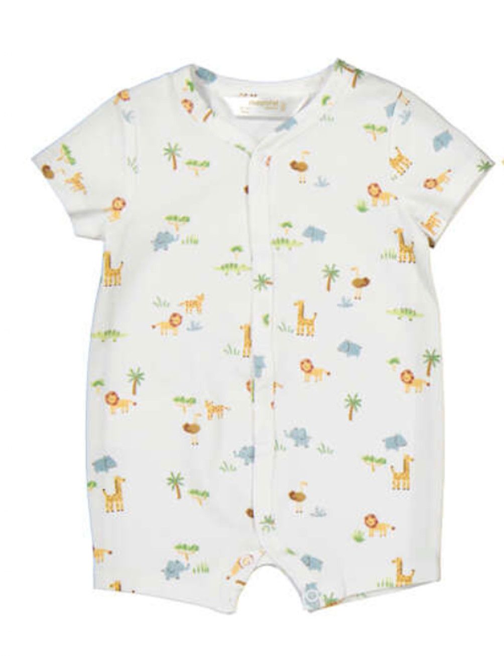 Safari Short Romper, Size: 0-1. Newborn