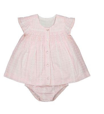 Mayoral pink rose chiffon girls dress formal outfit from Poughkeepsie NY boutique
