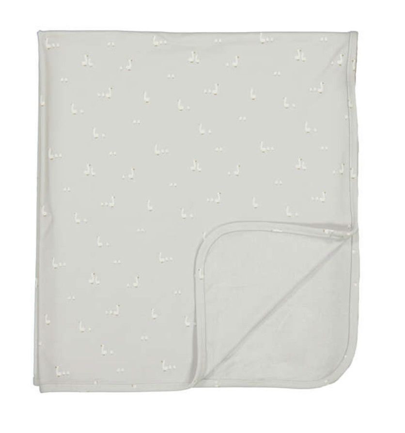 Mayoral silver gray goose infant blanket soft baby bedding from Poughkeepsie NY boutique
