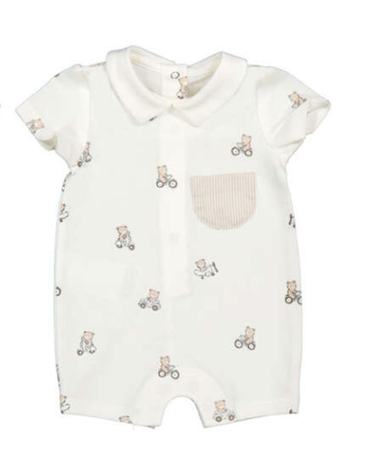 Teddy Bear Romper, Size: 0-1. Newborn