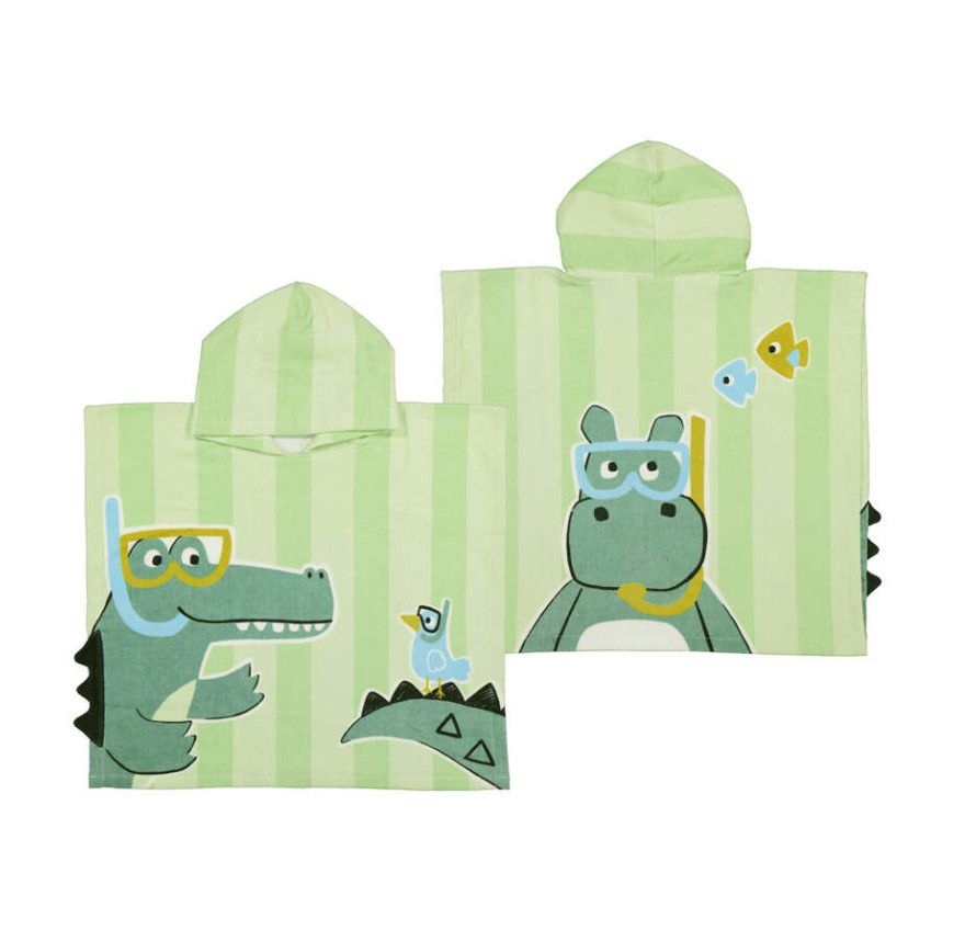 Mayoral Hippo &amp; Friends hooded towel baby shower gift from boutique in Poughkeepsie New York
