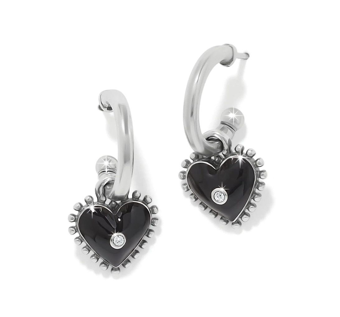 Brighton Pretty Tough Amour heart drop earrings gift jewelry from boutique in Poughkeepsie New York
