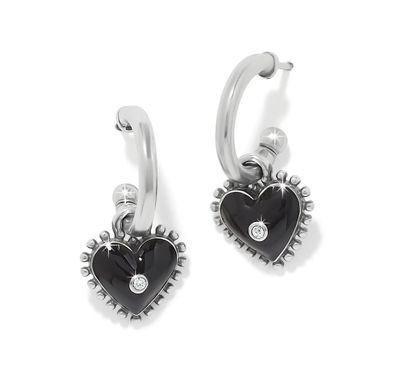 Brighton Pretty Tough Amour heart drop earrings gift jewelry from boutique in Poughkeepsie New York

