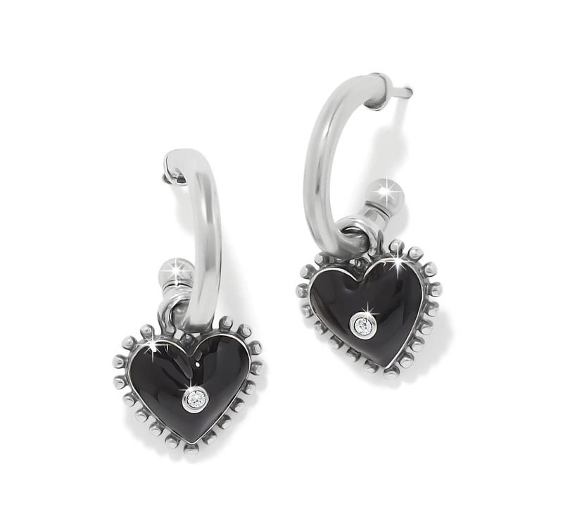 Brighton Pretty Tough Amour heart drop earrings gift jewelry from boutique in Poughkeepsie New York
