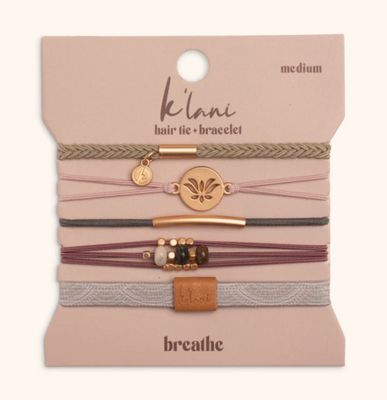Breathe Hair Tie Bracelet Set