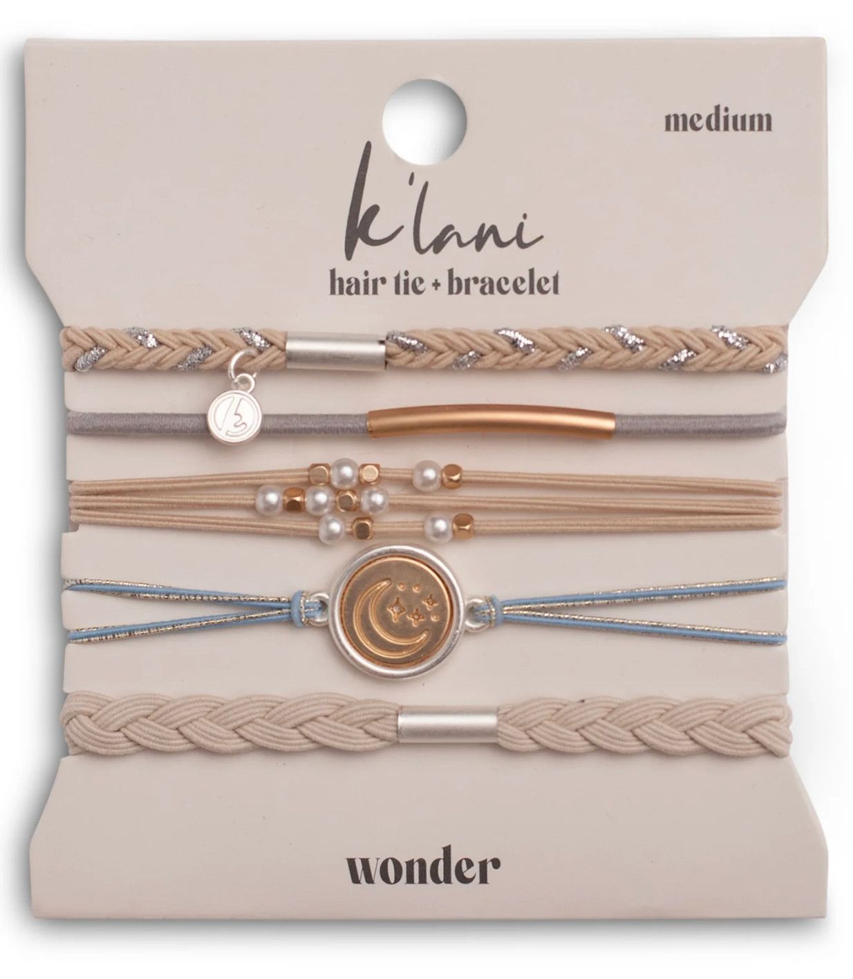 Hair tie bracelet set worn as fashion accessory from a boutique in Poughkeepsie NY
