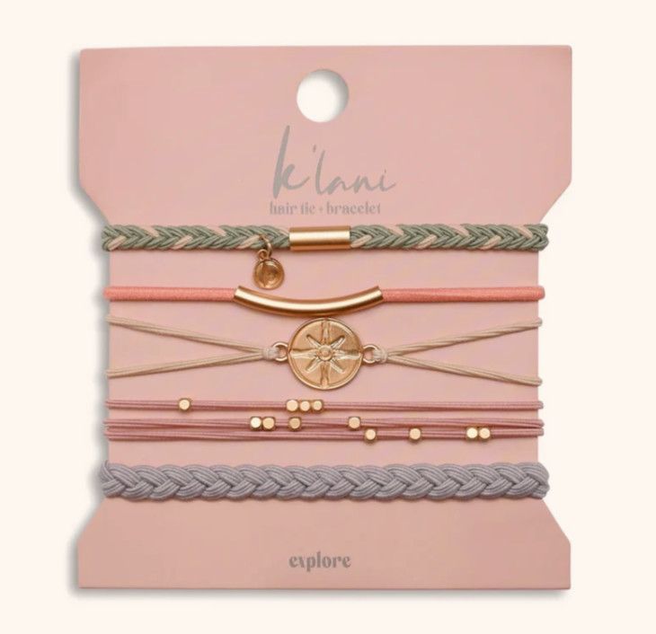 Explore Hair Tie Bracelet Set