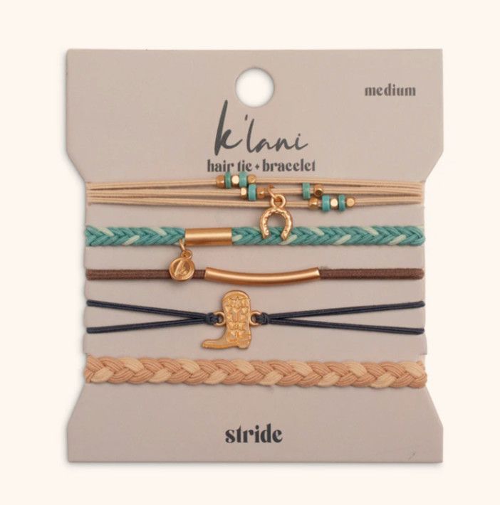 Stride Hair Tie Bracelet Set