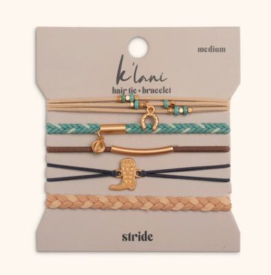 Stride Hair Tie Bracelet Set