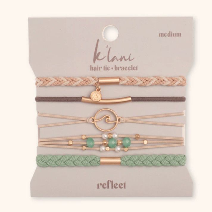 Reflect Hair Tie Bracelet Set