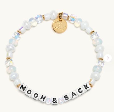 Little Words Project beaded bracelet with inspirational word design
