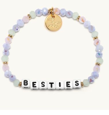 Little Words Project beaded bracelet with inspirational word design
