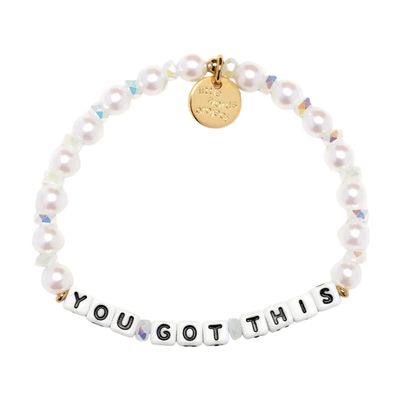 You Got This Gold White Pearl | Little Words Project Bracelet
