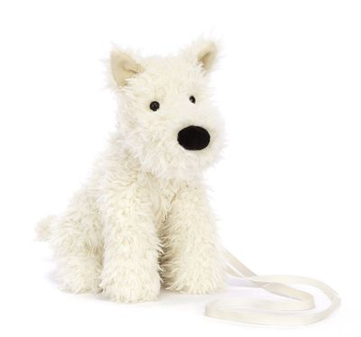 Jellycat Munro Scottie Dog plush shoulder bag cute dog purse accessory available at Daffodils Gift Shoppe boutique