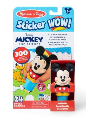 Melissa &amp; Doug Sticker WOW Mickey Mouse activity pad with sticker stamper for creative play at Daffodils Gift Shoppe
