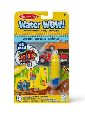 Melissa &amp; Doug Vehicles Water Wow reusable mess free vehicle themed coloring activity book for kids at Daffodils Gift Shoppe