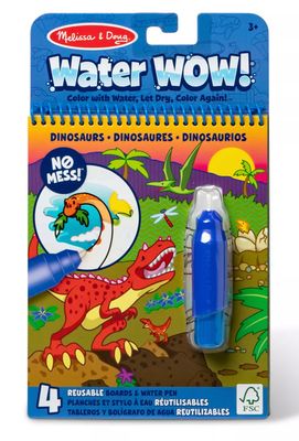 Melissa &amp; Doug Water WOW Dinosaurs reusable mess free water reveal coloring activity book for kids at Daffodils Gift Shoppe