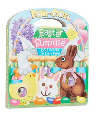 Melissa &amp; Doug Easter Surprise Poke-A-Dot interactive sensory board book for kids available at Daffodils Gift Shoppe